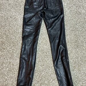 Abercrombie Kids Faux Leather Pants Leggings 11/12 EUC